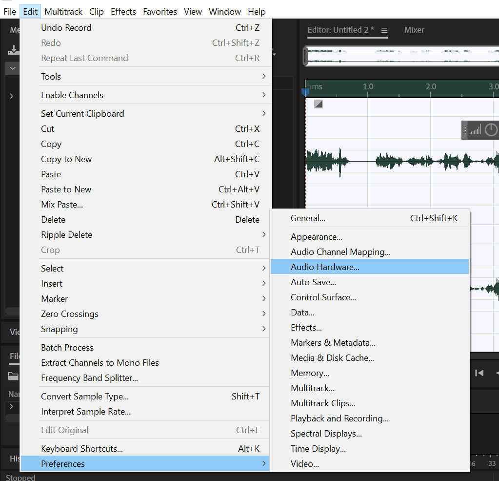 Adobe audition audio recording software