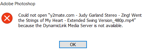 adobe photoshop dynamic link media server download