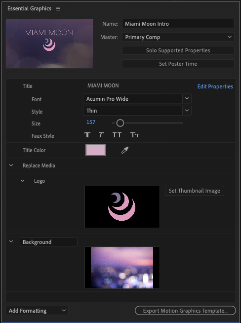 Feature Focus Media Replacement For Mogrts And Es Adobe Support Community