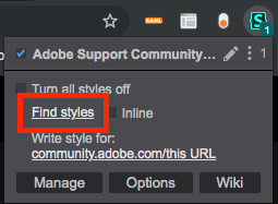 Stylus icon in Chrome toolbar