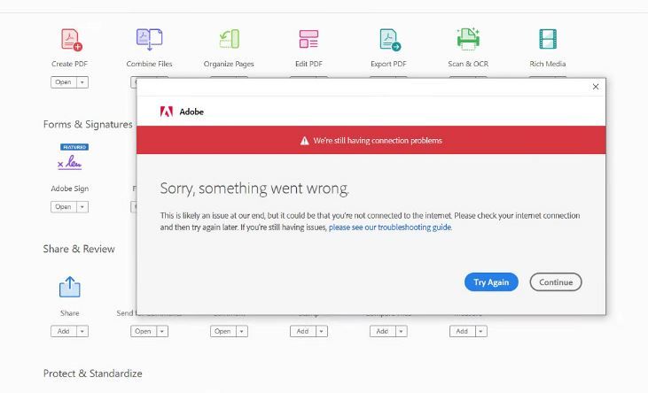 Adobe Acrobat DC license error.JPG