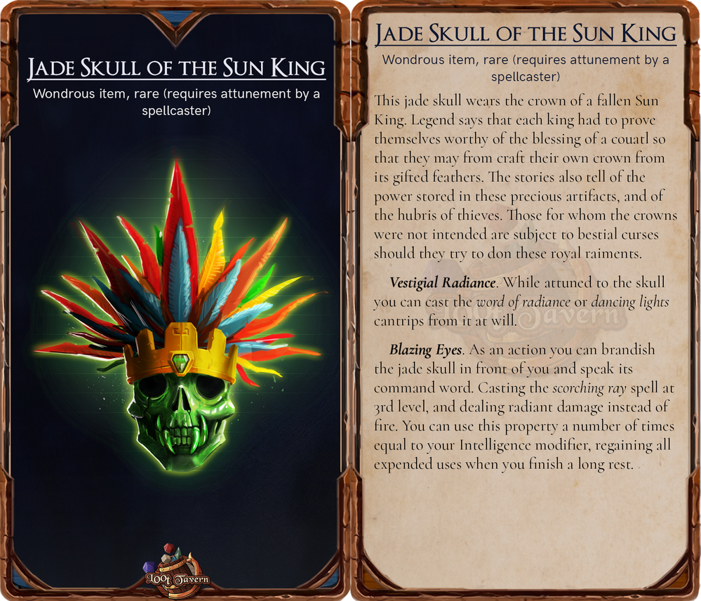 Jade Skull of the Sun King - Rare Att.png