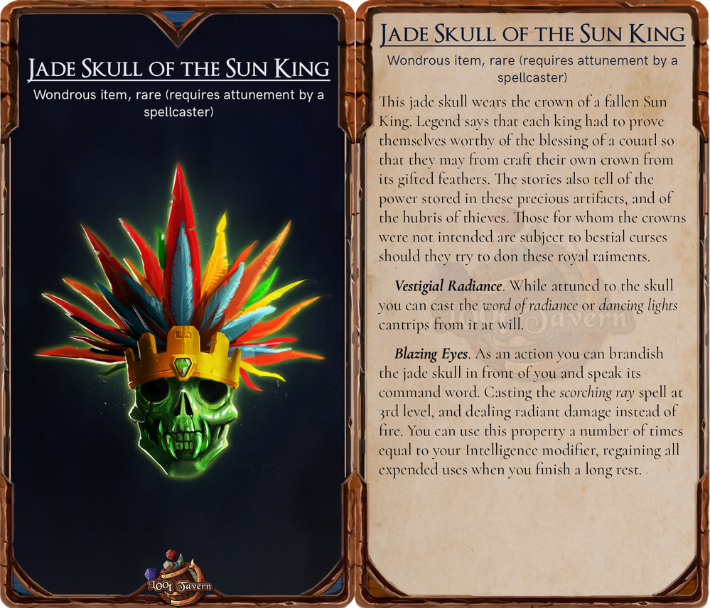 Jade Skull of the Sun King - Rare Att.png