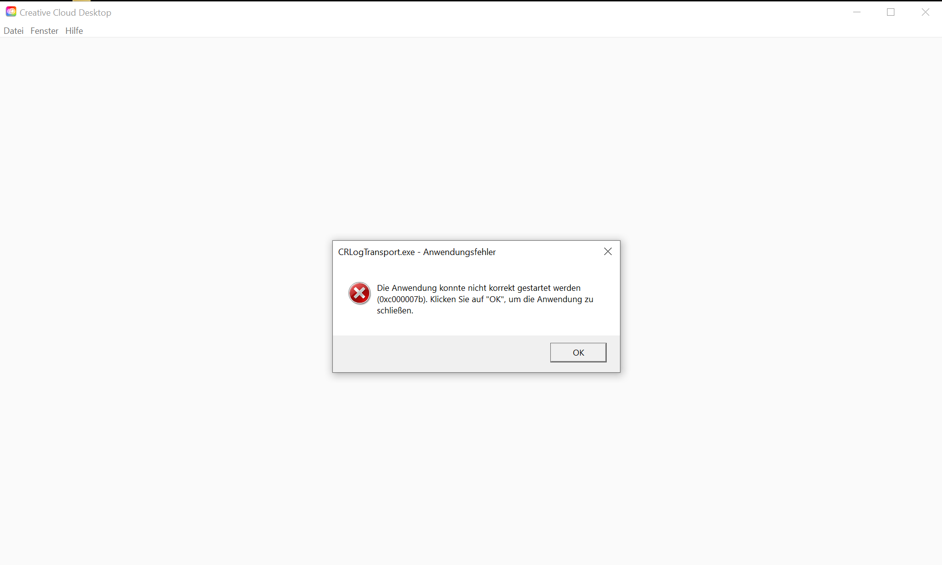0xc000007b Fehler - Adobe Community - 11547864