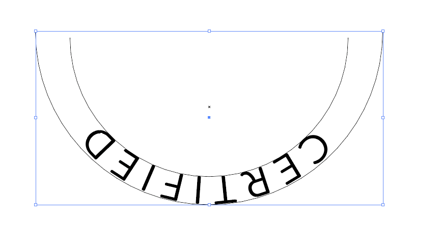 delete the top point of your new circle so you have 2 arches