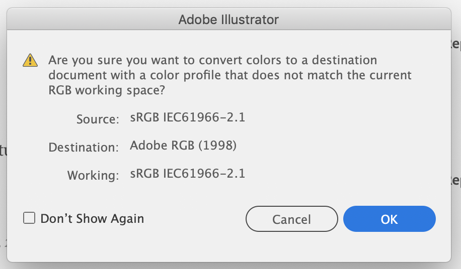 Adobe Illustrator Color Profile Problem - Adobe Support Community ...