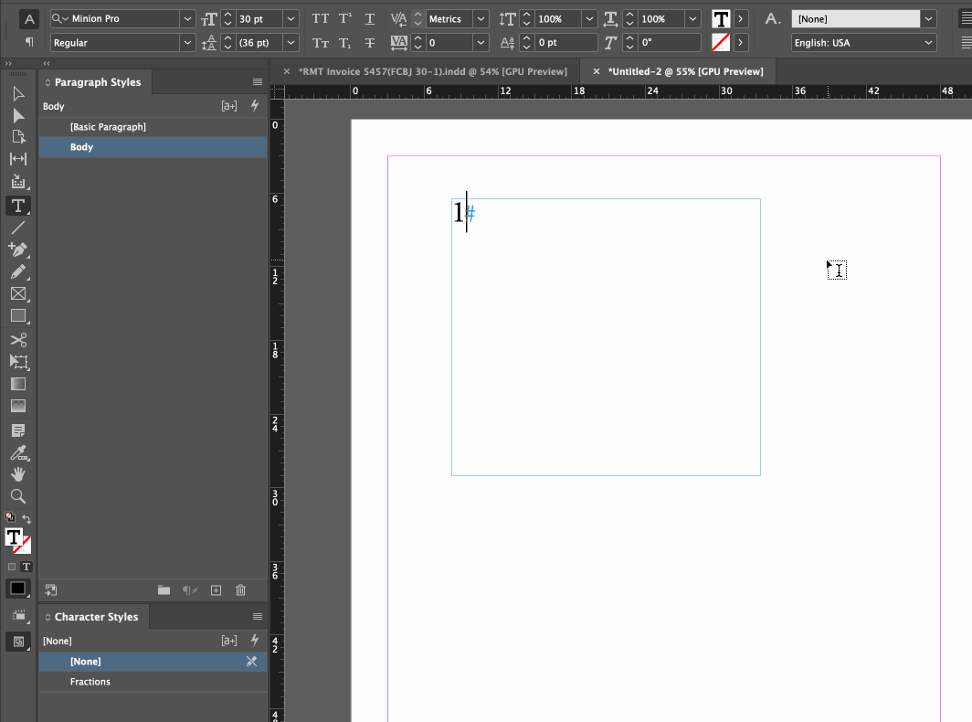 Solved Fractions in Indesign Adobe Community 9008357