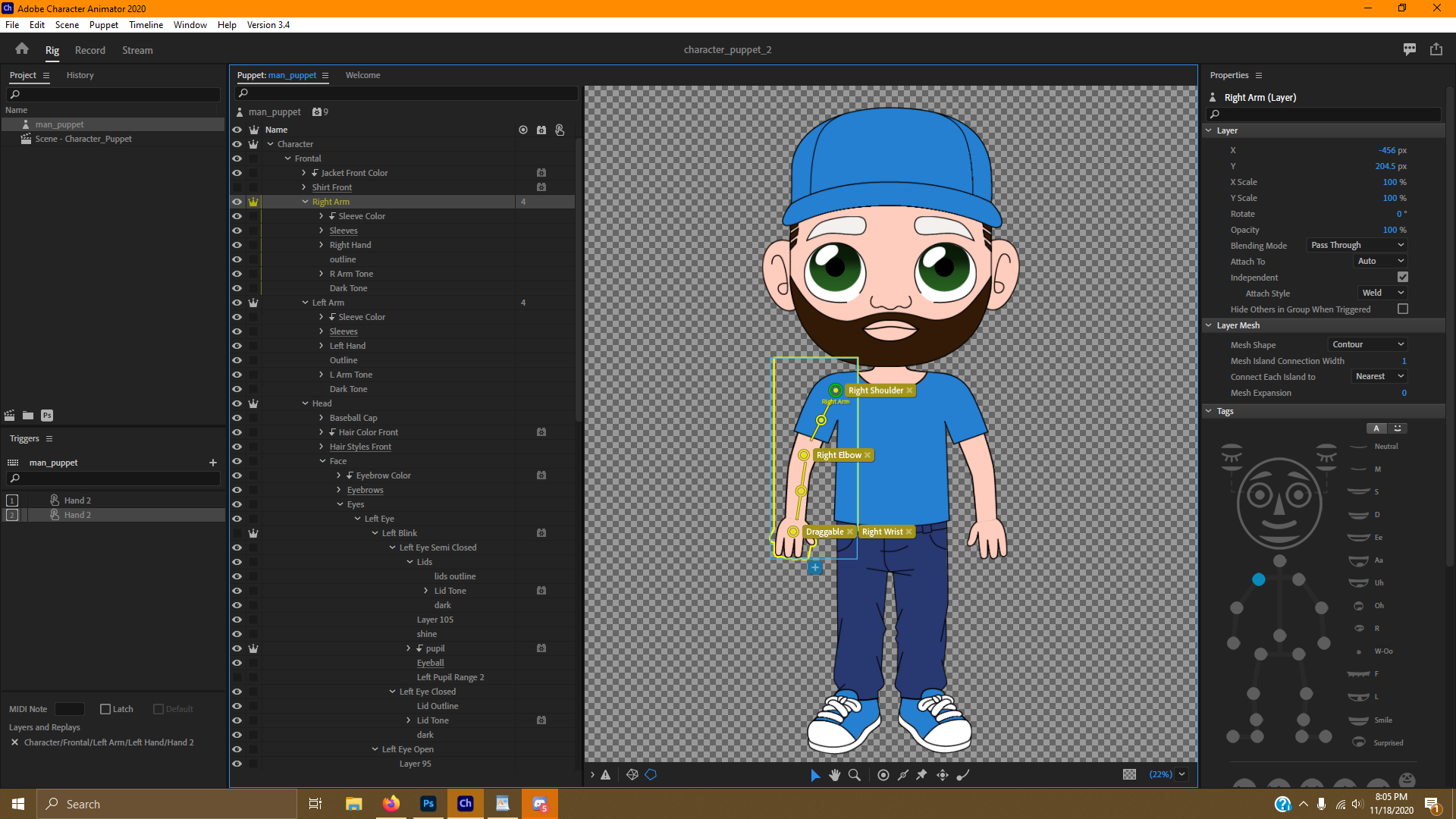 Arm Not Draggable If Transform or Layer Picker Beh... - Adobe Community ...