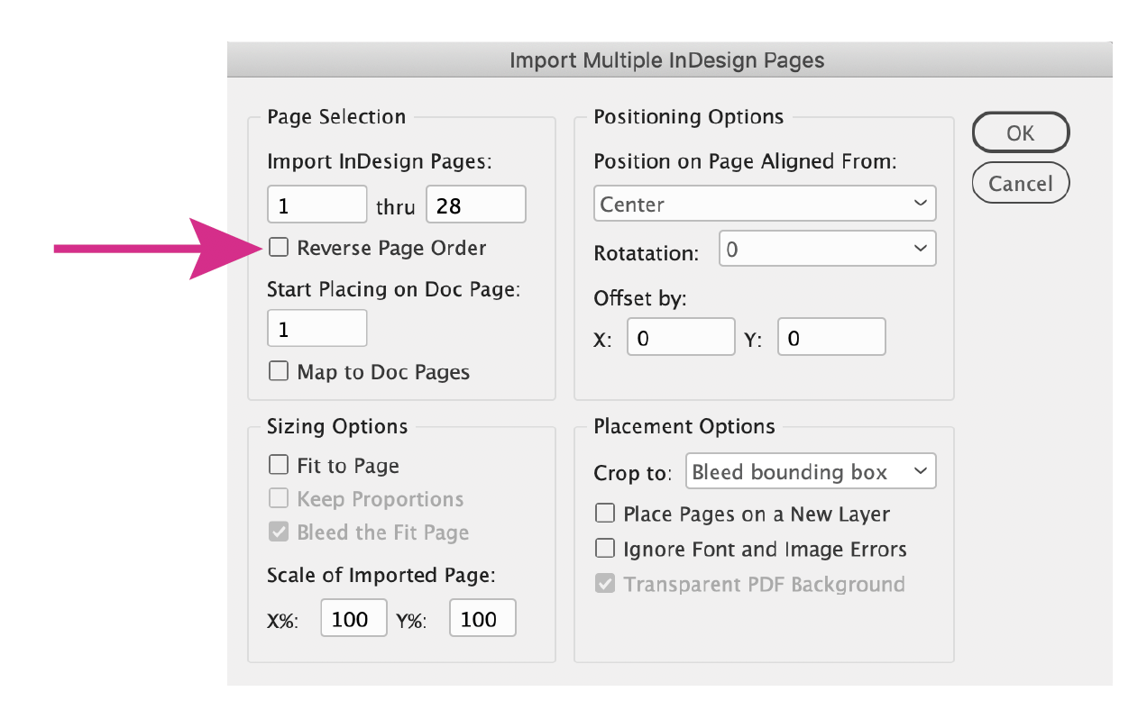 Is There A Way To Reverse Page Order In Indesign Adobe Support Community