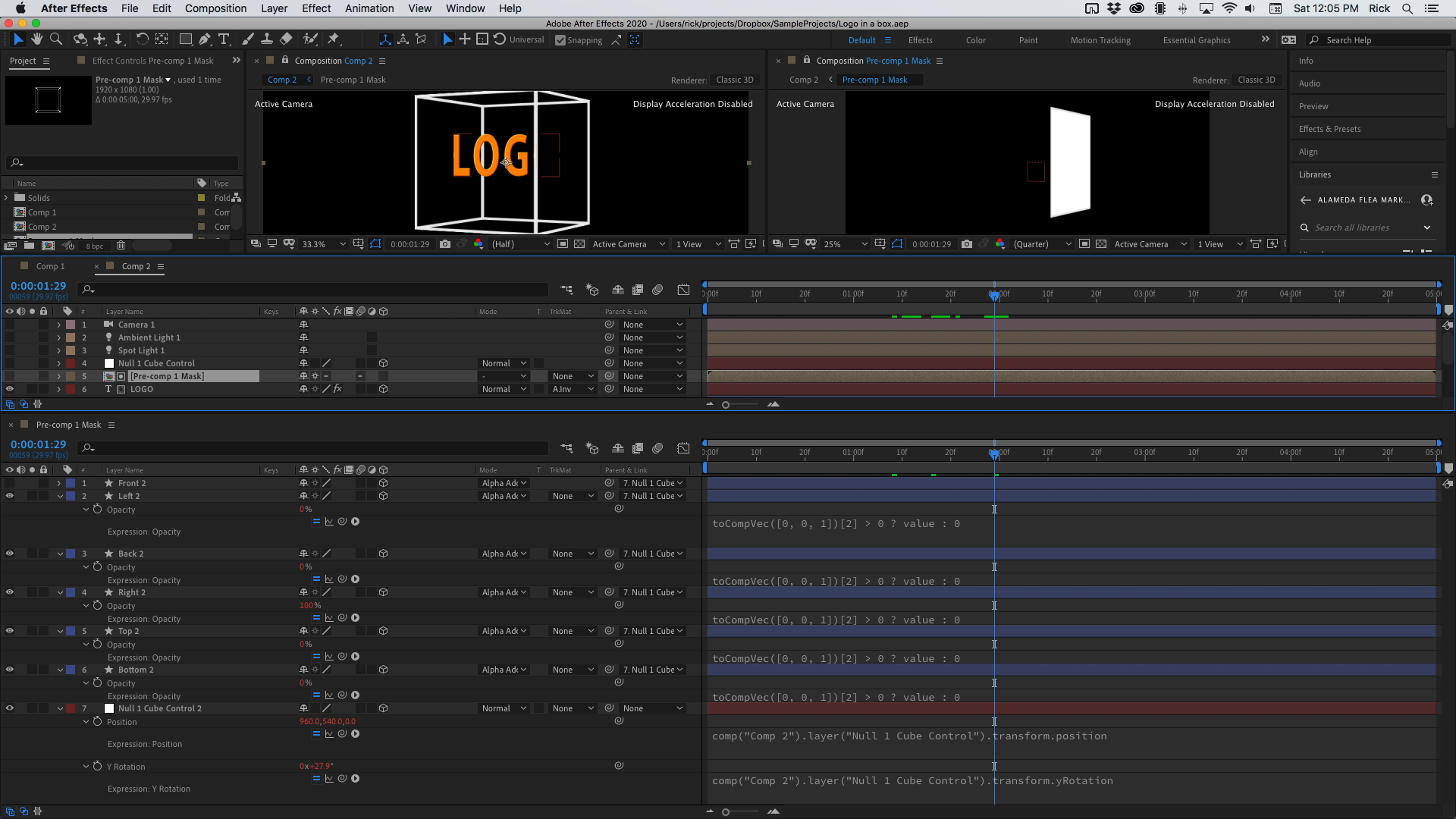 Cube animation with text inside - Adobe Product Community - 11615079