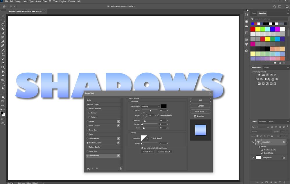 Solved 2019 Drop Shadow not working Adobe Community 11644913