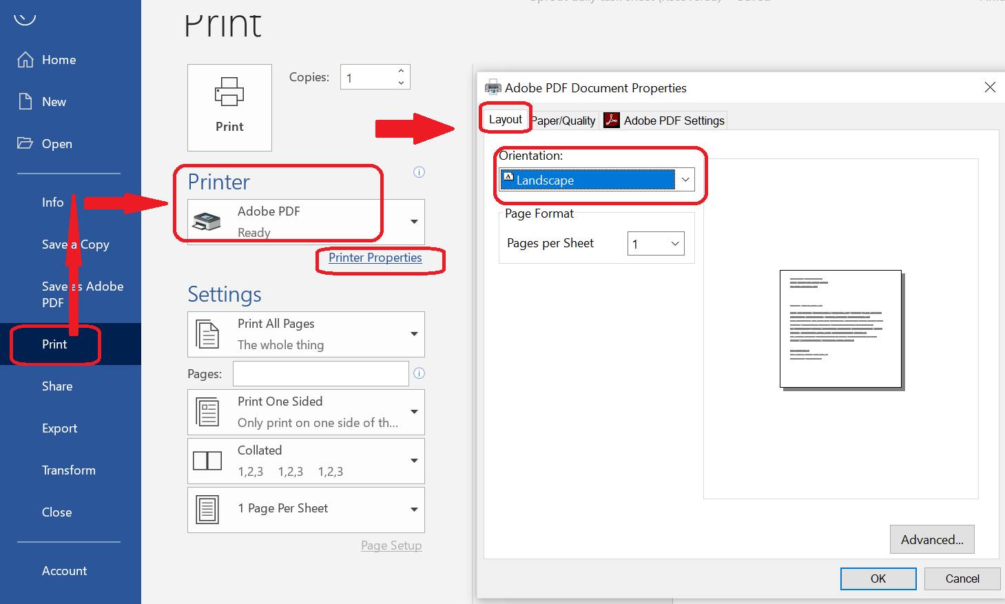 Re: When printing to Adobe pdf, it will only print... - Adobe Community ...