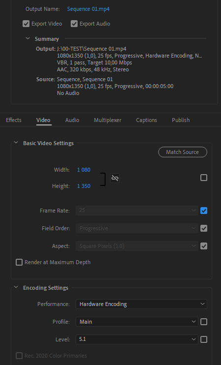 Premiere Is Changing My Aspect Ratio Upon Render Adobe Community   181723iEB822C13776DBD4F