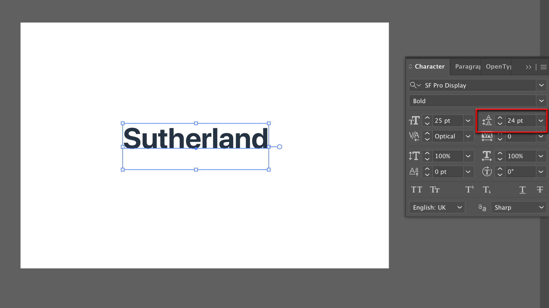 Solved: Boundary box on single text element (not text box)... - Adobe ...