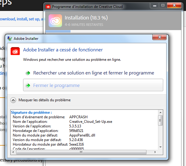 Solved: Creative cloud desktop crashes on windows 7 - Adobe 