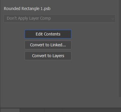 edit contents button not doing anything