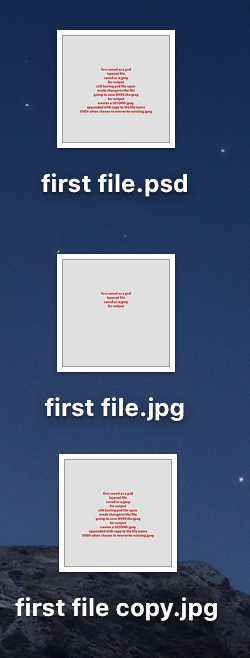 saving copy not saving over jpg file