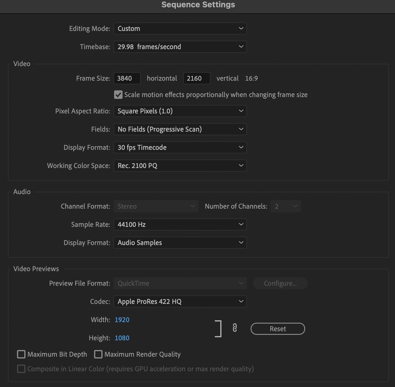 Faq Setting Up For Hdr Work In Premiere Upd Adobe Support Community