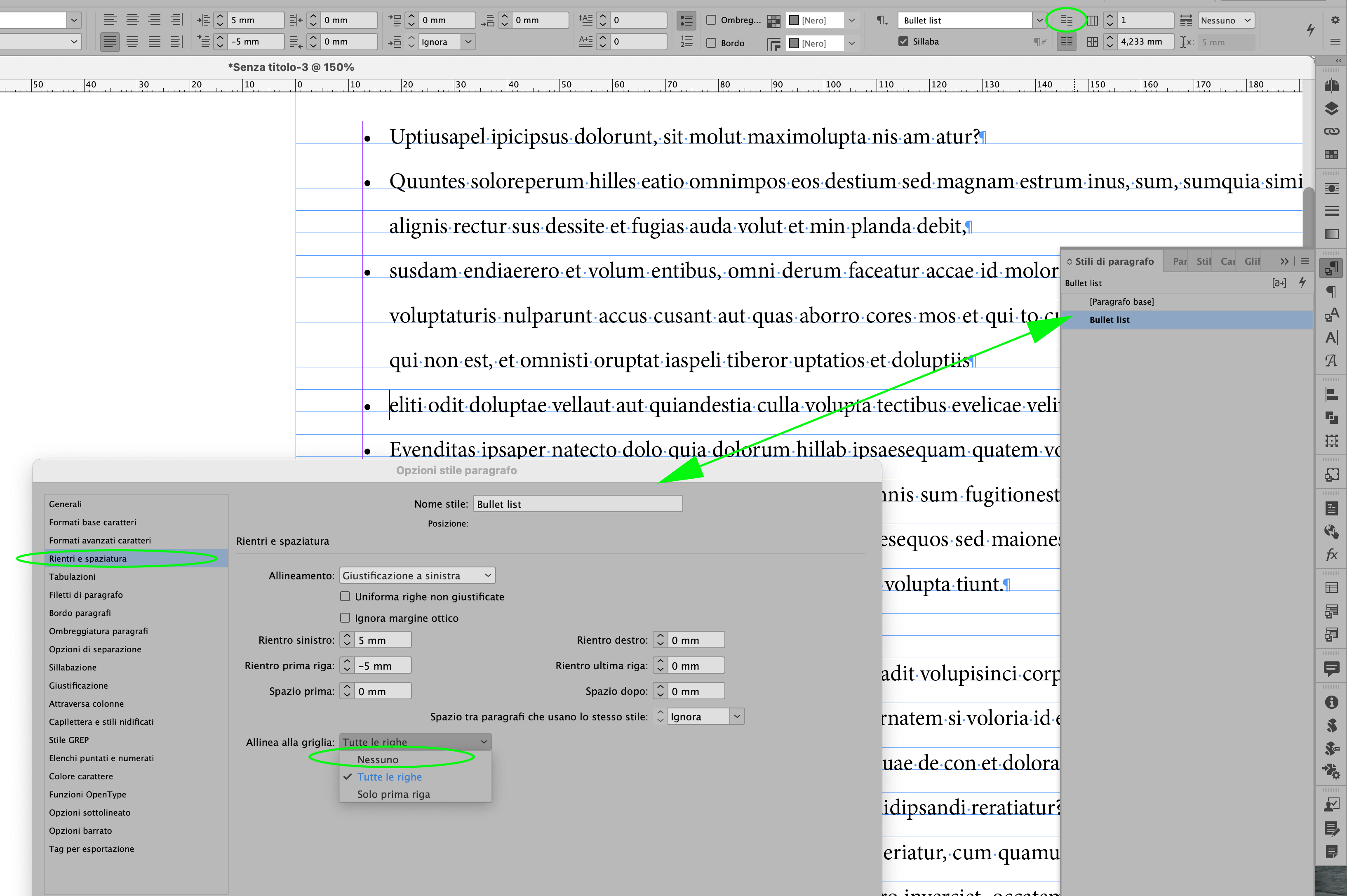 Solved Re Change line spacing in a bullet list Adobe