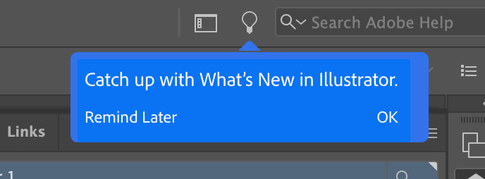 Solved Turn Off Illustrator Catch Up With What S New No Adobe Support Community