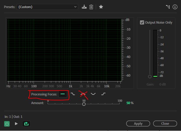 videoproc denoise not working