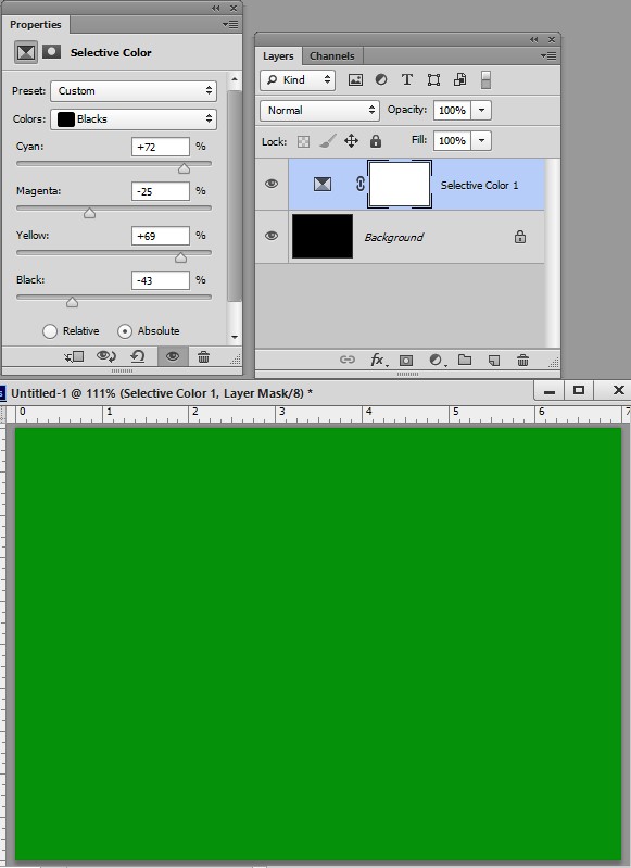 how do i change the color black adobe