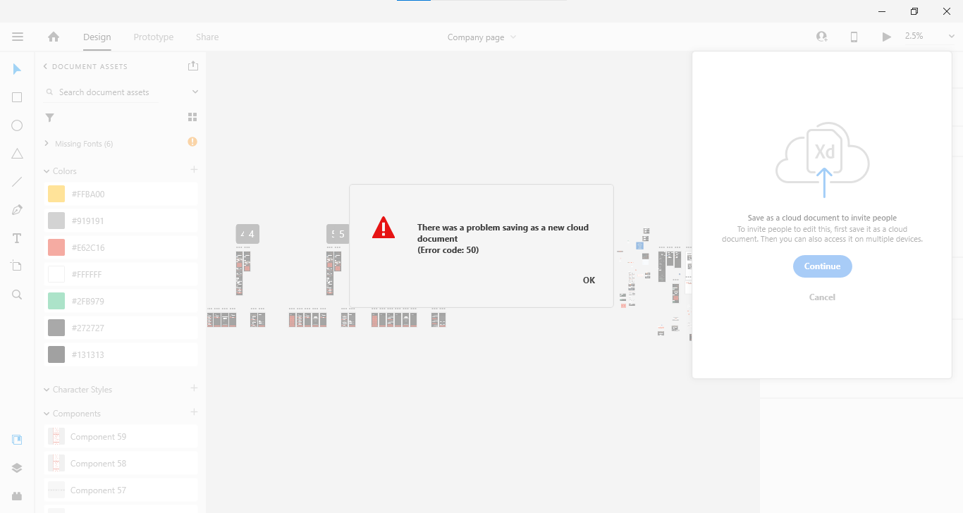 Solved Can someone please help me? ERROR CODE 50 / Can't... Adobe