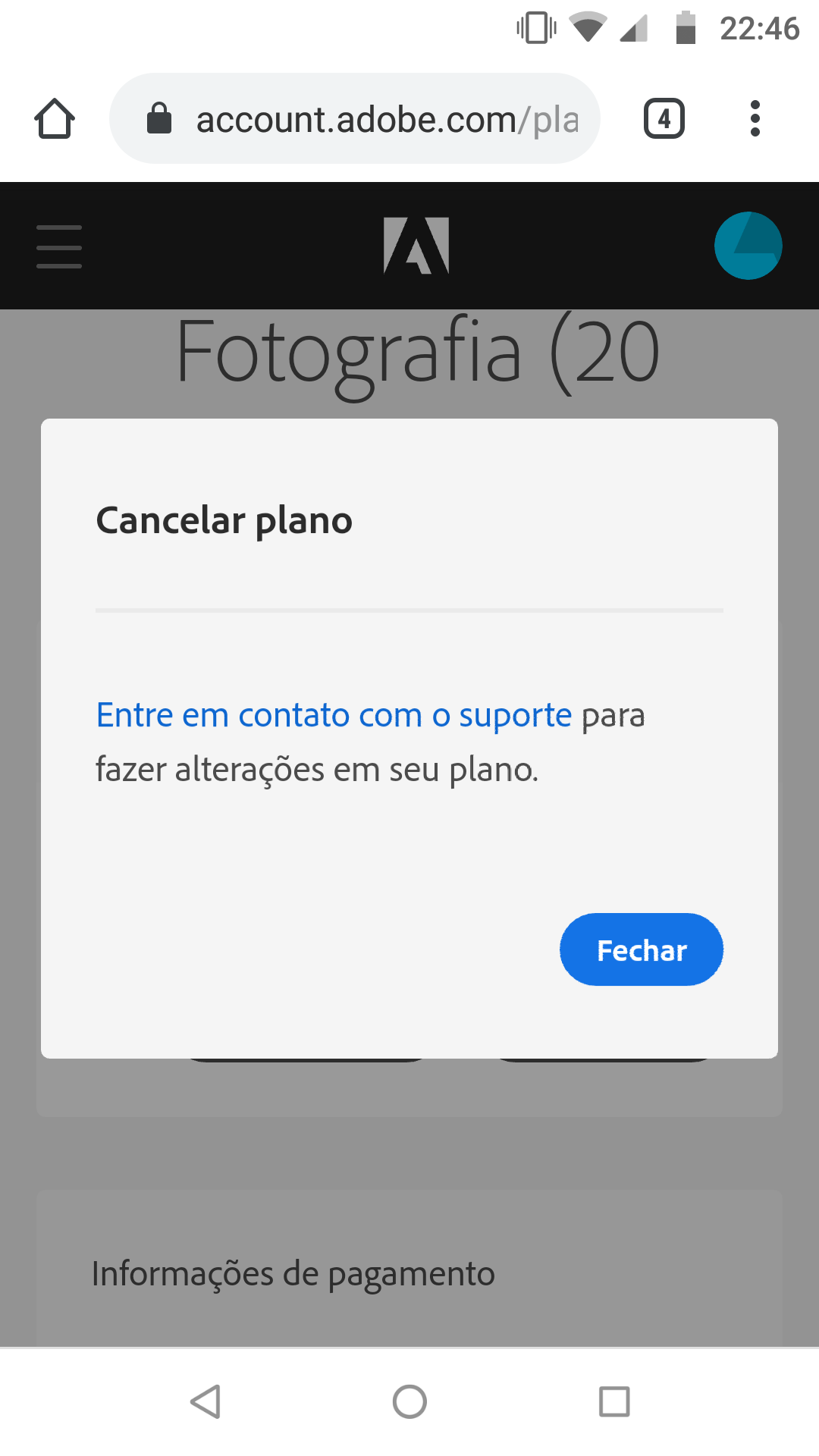 Cancelar Assinatura - Adobe Community - 10720217