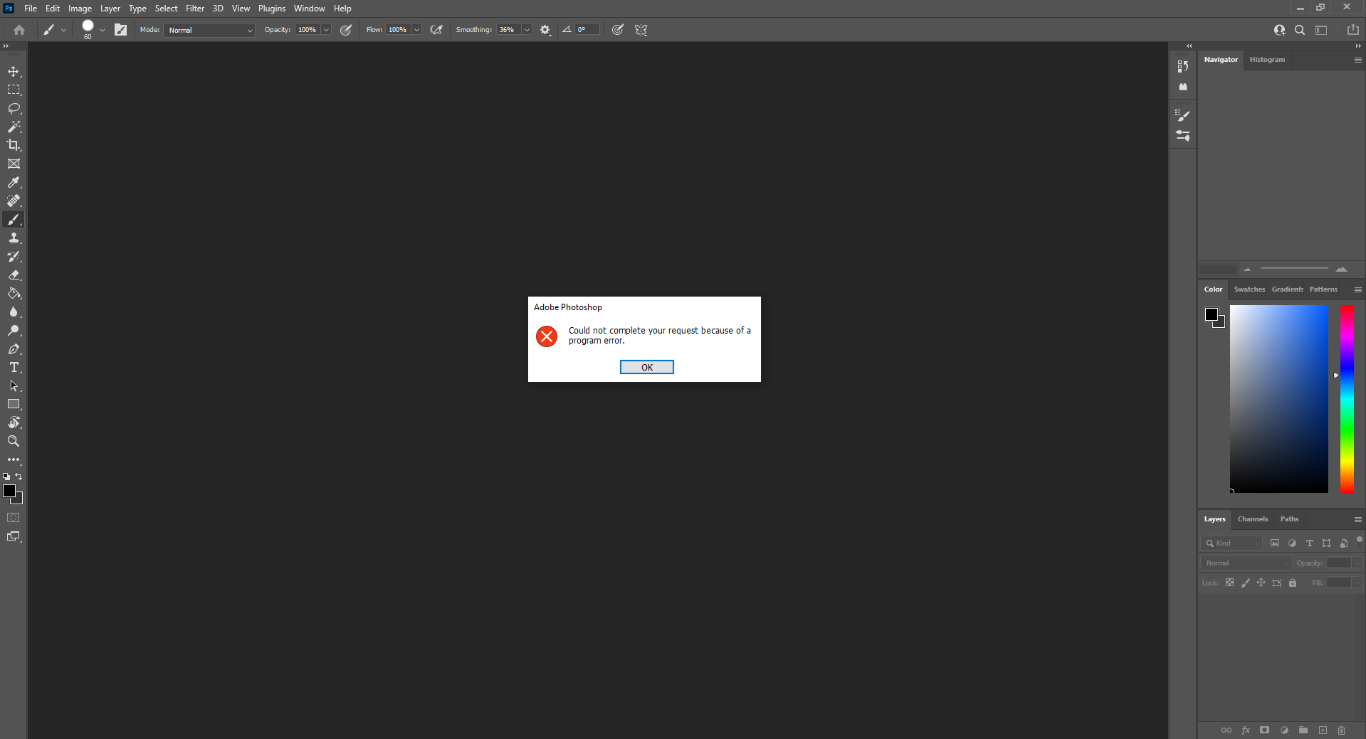 Can't Create Or Open Documents - Adobe Community - 11855739