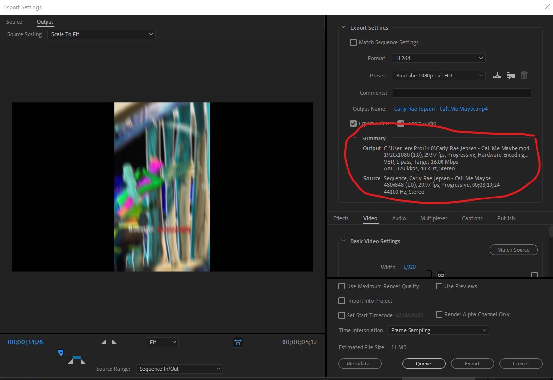 premiere pro video not full screen