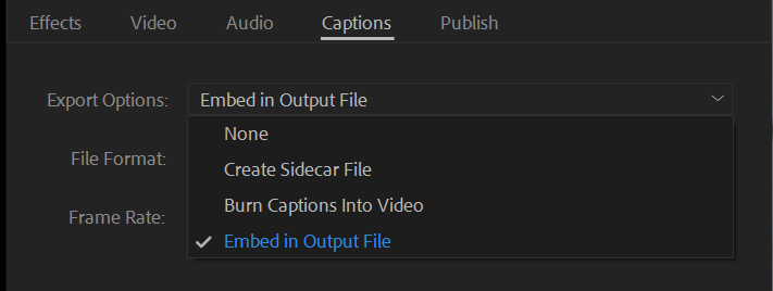 Open captions disappear when rendering timeline...... - Adobe Community