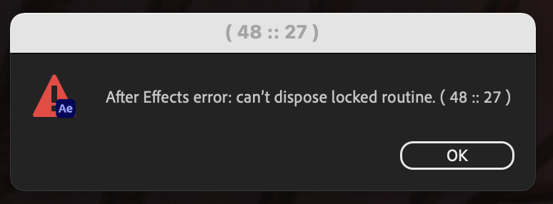 After effects error internal verification failure sorry что делать