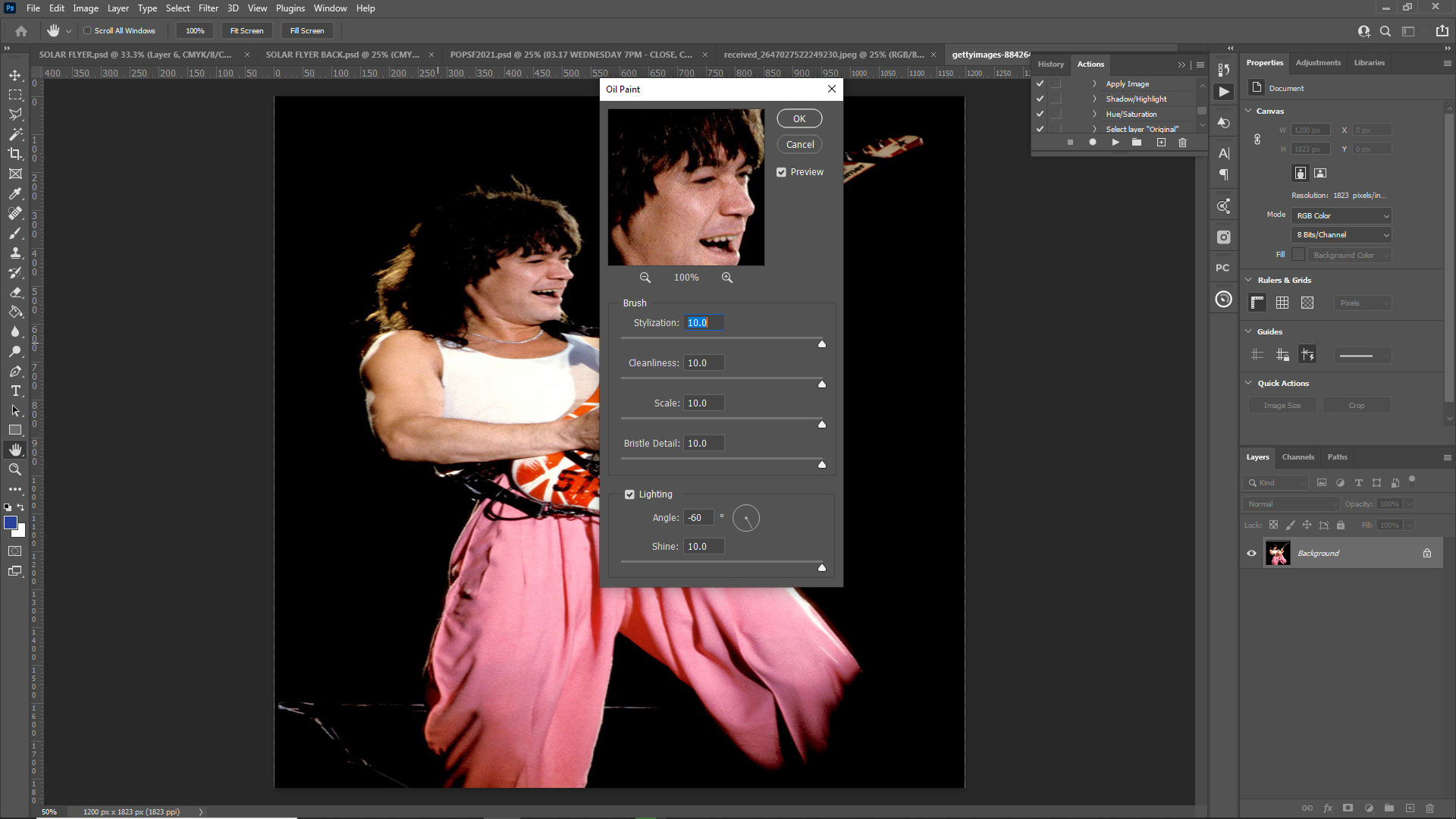 Oil Paint Filter is NOT greyed out but it doesn't Adobe Community