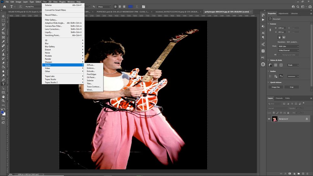 Oil Paint Filter is NOT greyed out but it doesn't Adobe Community