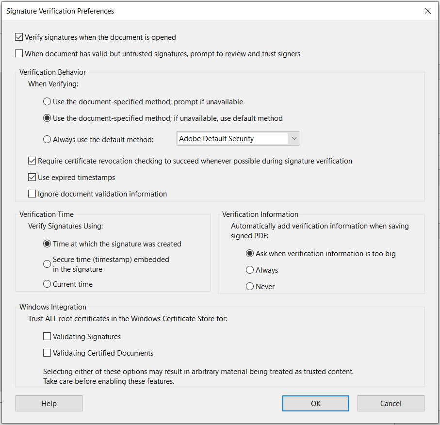 Setting Up Digital Signature Validation In Acrobat... - Adobe Community ...