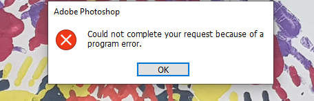 Photoshop 22.3 Error: Could Not Complete Your Requ... - Adobe Support ...