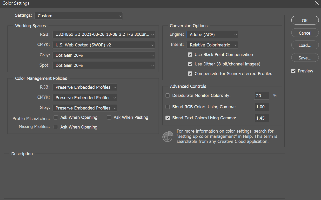 Solved How to use my display calibration settings with ph... Adobe