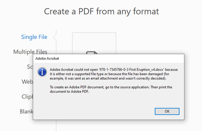 Adobe Acrobat DC Does Not Support Microsoft Word -... - Adobe Community ...