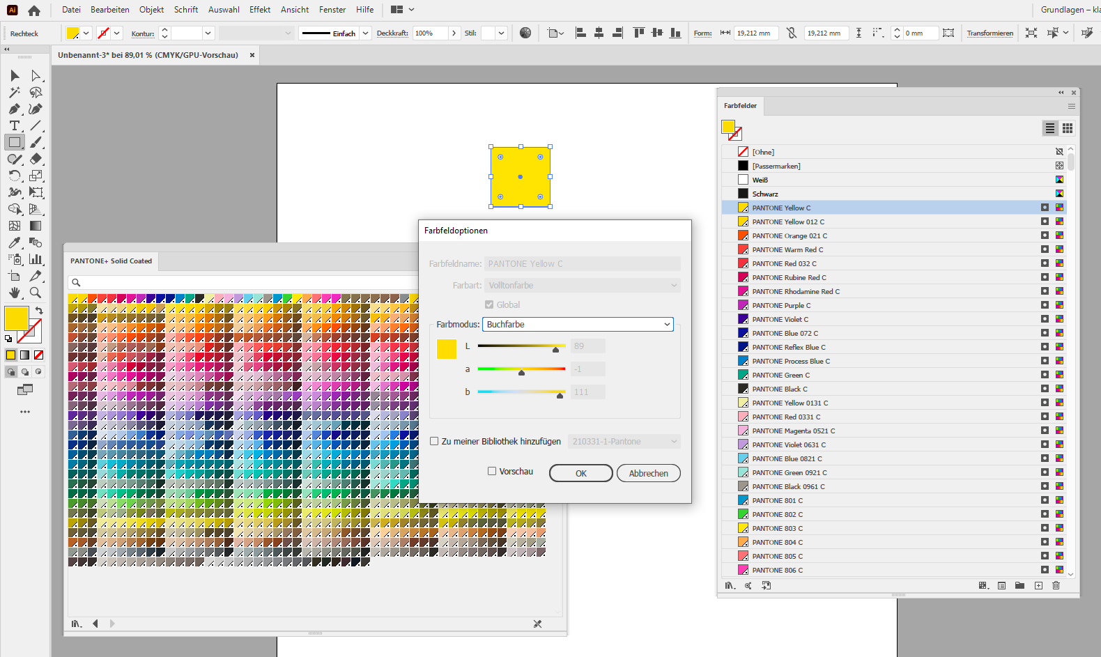 Solved Can you import Illustrator Pantone Swatches into I... Adobe