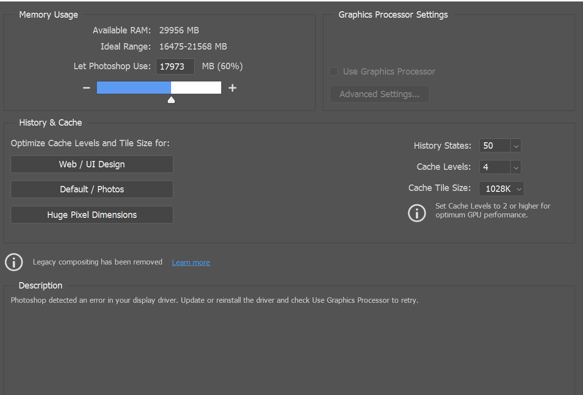 not recognizing my graphics car AMD Rade... Adobe Support
