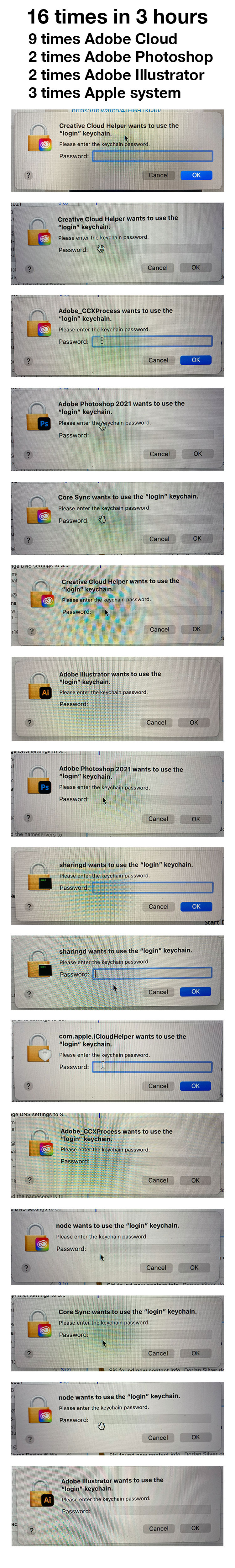 Constant Keychain login requests Adobe Community 11940493