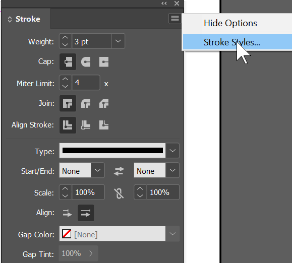 How do you adjust stroke gaps in the new indesign? Adobe Community
