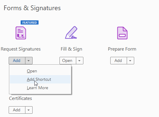 adobe acrobat pro 2020 request signature missing