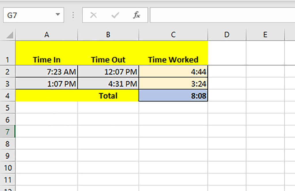 Solved: I need to calculate hours worked for a single day ... - Adobe ...