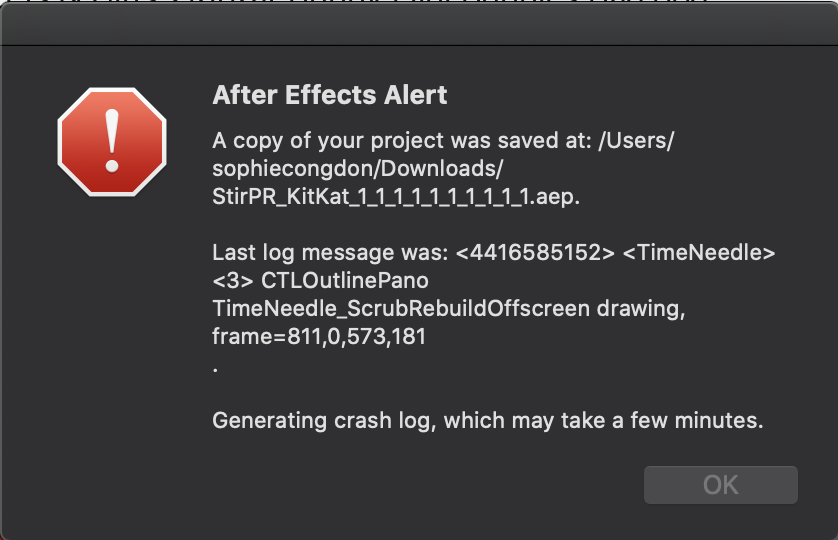 After Effects CC 2021 Keeps Crashing And 'Unknown ... - Adobe Community ...