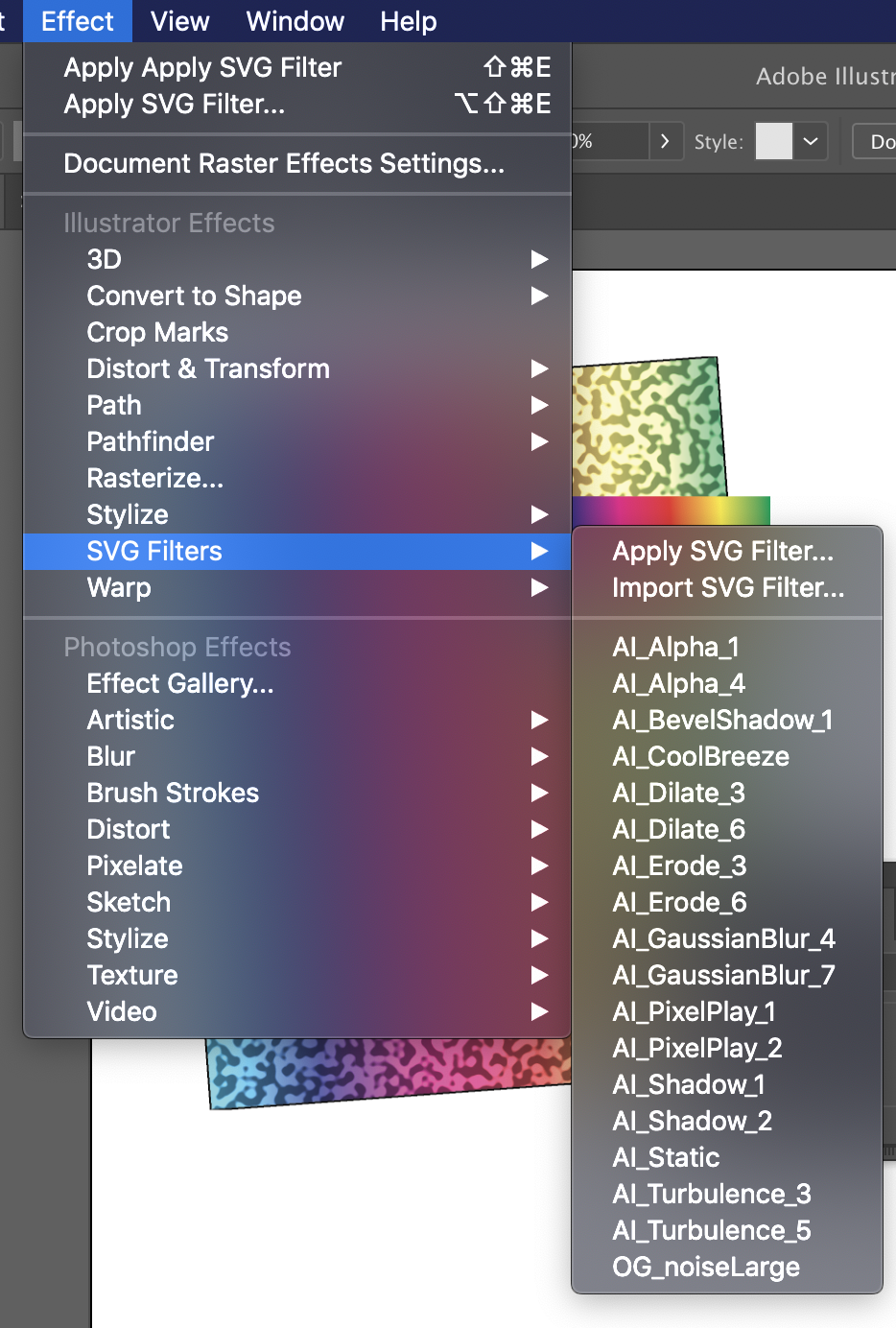 How To Use Svg Filters In Illustrator