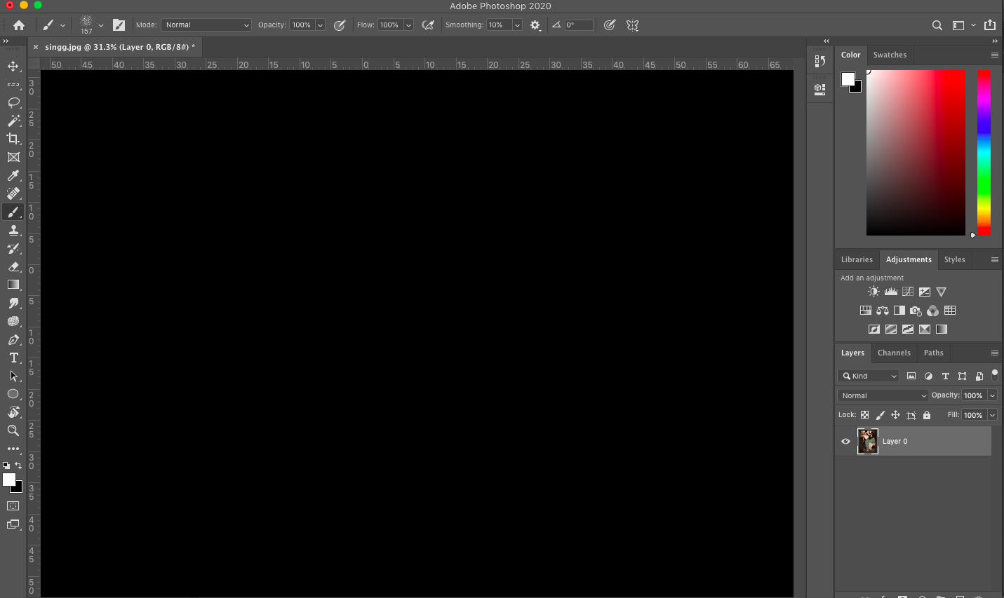 Solved Photoshop 2020 Blank work space issue Black Scree