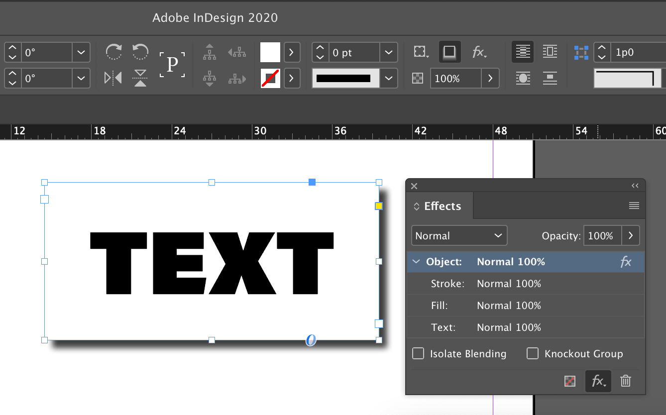 Solved: Add drop shadow to text box, not text - Adobe Community - 10740602