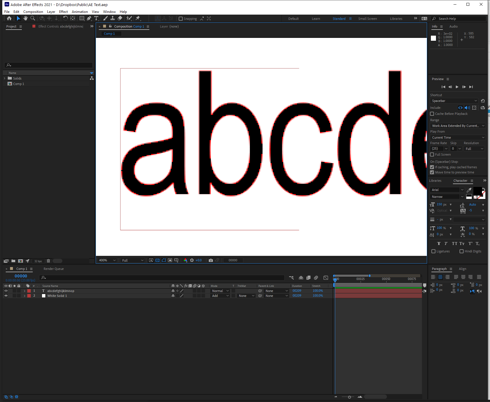 Text Is Suddenly Pixelated When Placed Over A Soli... - Adobe Support ...