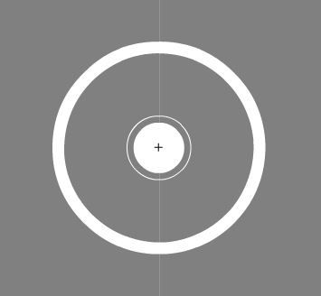 3 separate circles, all shapes, no symbols